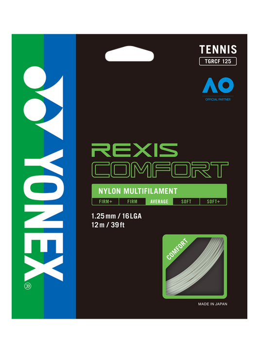 A set of Yonex REXIS COMFORT 125 Tennis String for sale at GSM Sports
